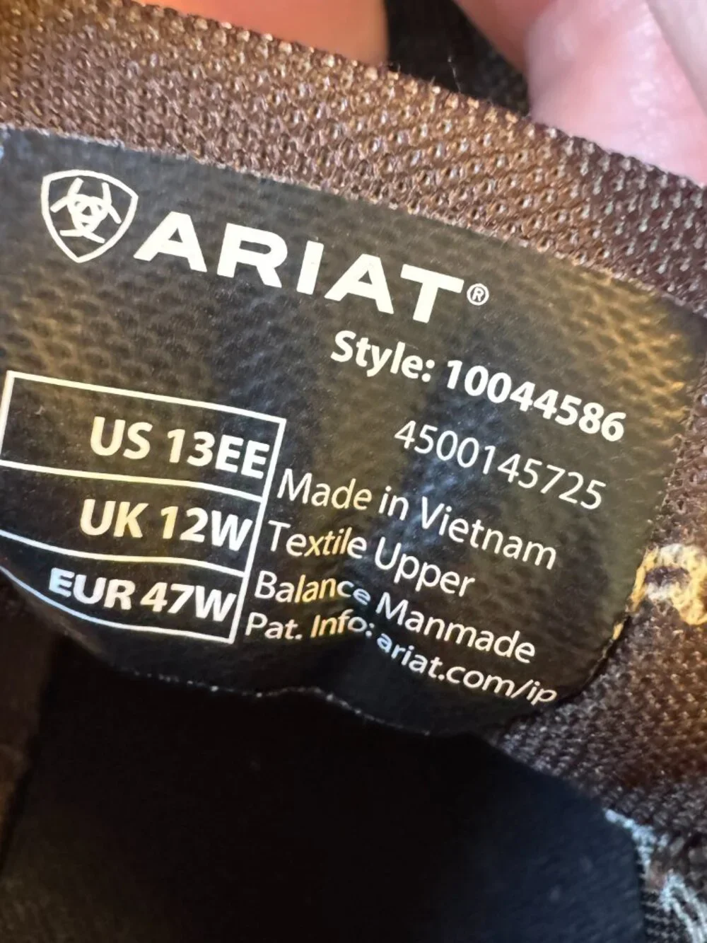 Ariat Hilo Loafers Mens Size 13EE Charcoal Aztec Western